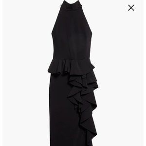 Chiara Boni La Petite Robe - Halter Neck Cascade Ruffle Gown - Ah Long Gown